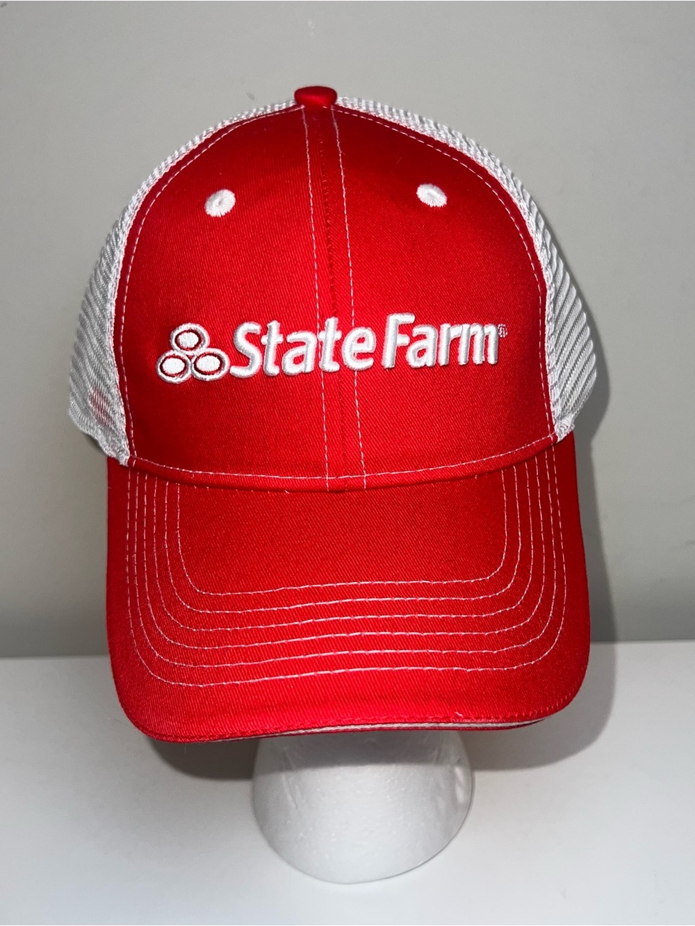 State Farm Red and White Trucker Hat